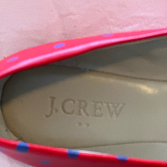 J.Crew red and Blue Polka Dot Flats - Picture 4 of 4